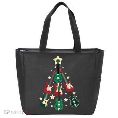 Christmas Guitar Tree  Tote Bag