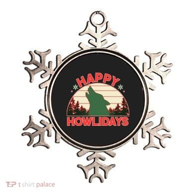 Christmas Happy Howlidays Vintage Howling Wolf Ornament