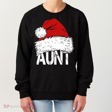 Christmas Hat Santa Aunt Women's Sweatshirt