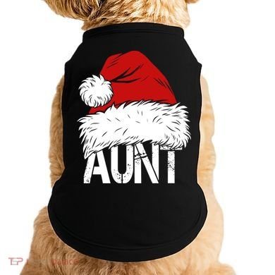 Christmas Hat Santa Aunt Doggie Tank
