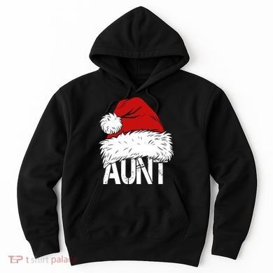 Christmas Hat Santa Aunt Hoodie