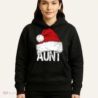 Christmas Hat Santa Aunt Hoodie thumb 5