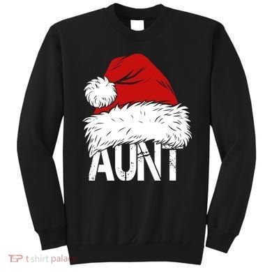 Christmas Hat Santa Aunt Sweatshirt