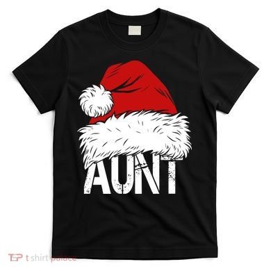 Christmas Hat Santa Aunt T-Shirt