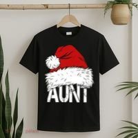 Christmas Hat Santa Aunt T-Shirt thumb 2