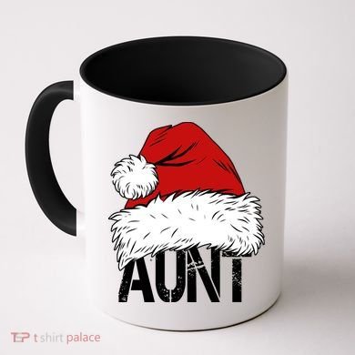 Christmas Hat Santa Aunt Coffee Mug
