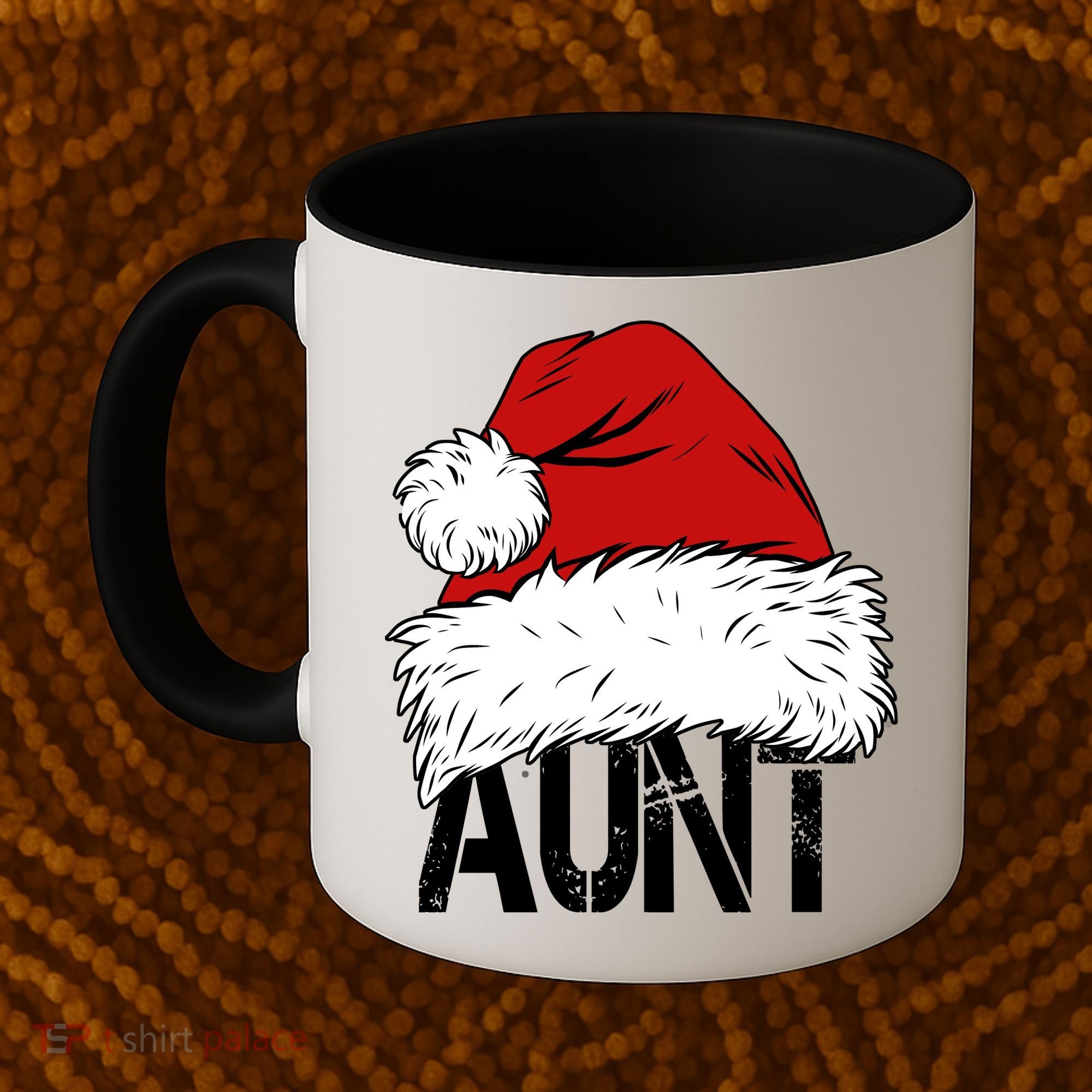 Christmas Hat Santa Aunt Coffee Mug