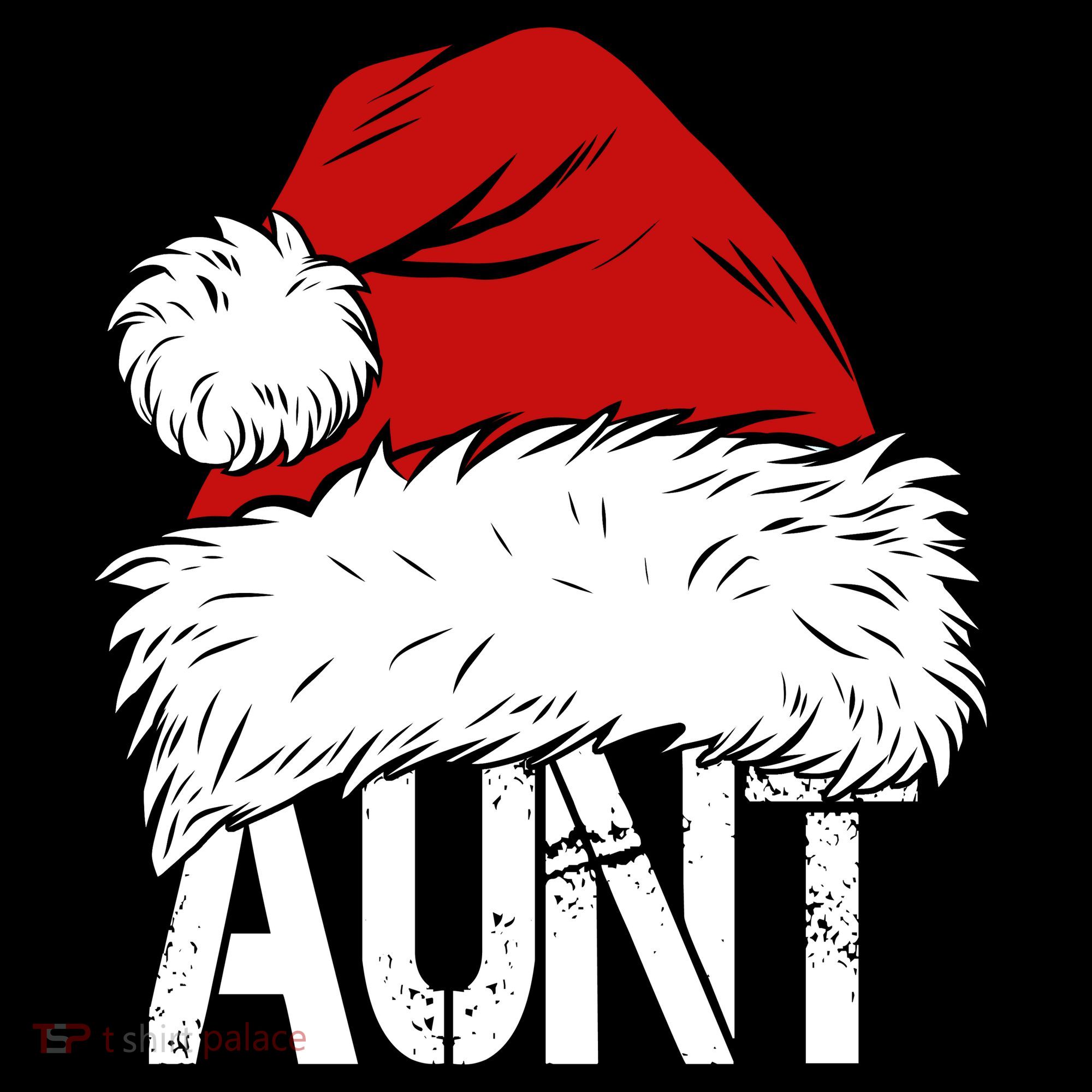 Christmas Hat Santa Aunt Polo