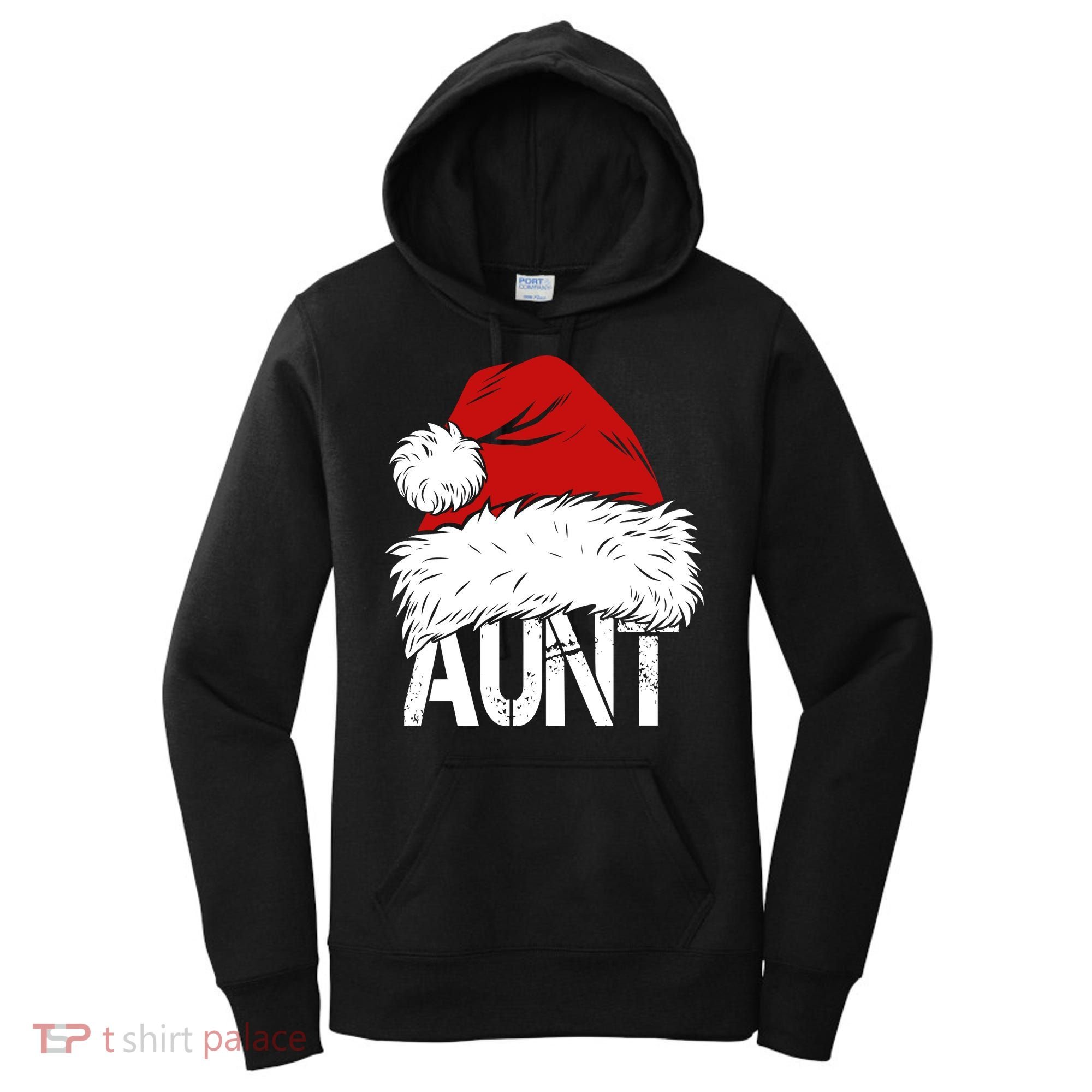 Christmas Hat Santa Aunt Women's Hoodie
