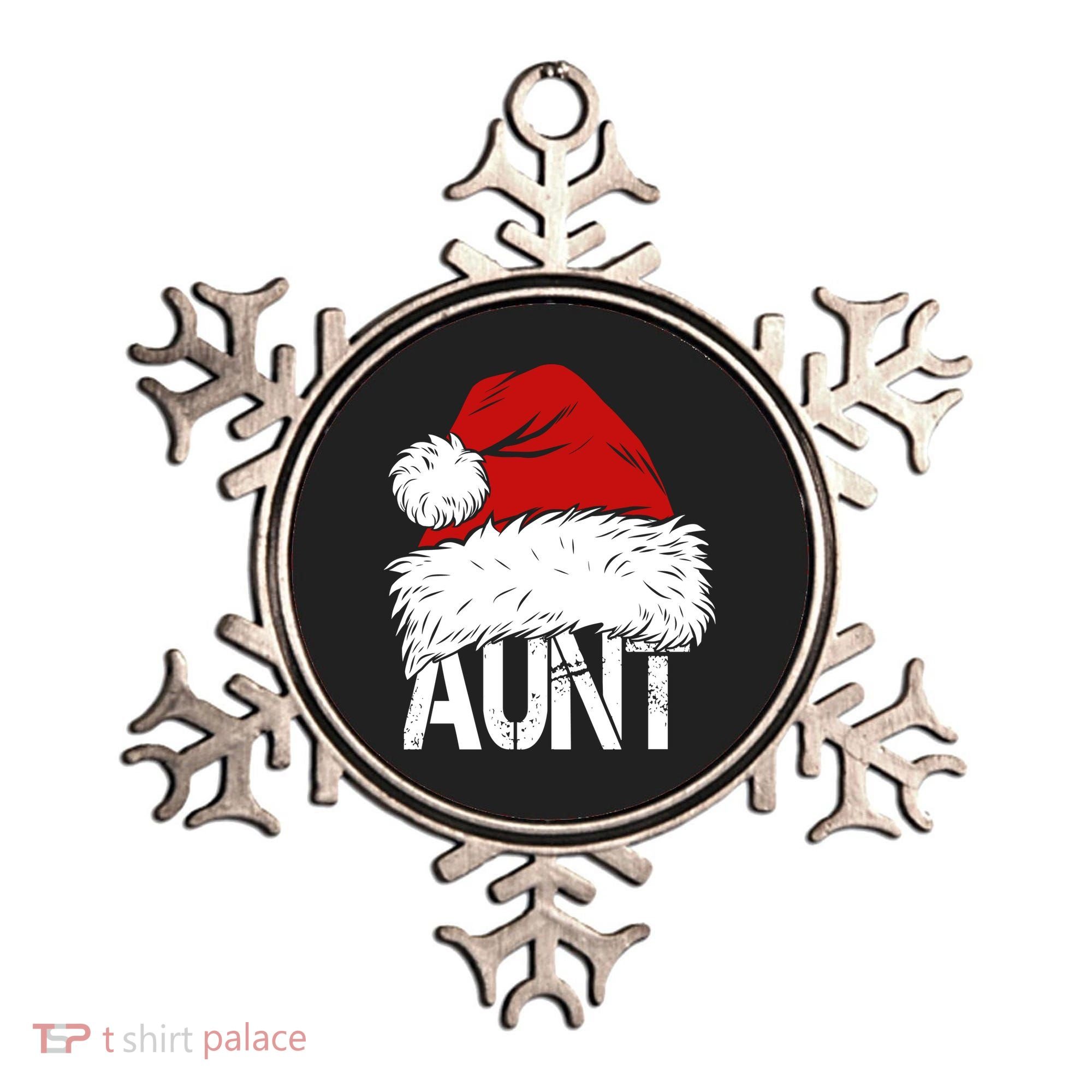 Christmas Hat Santa Aunt Ornament