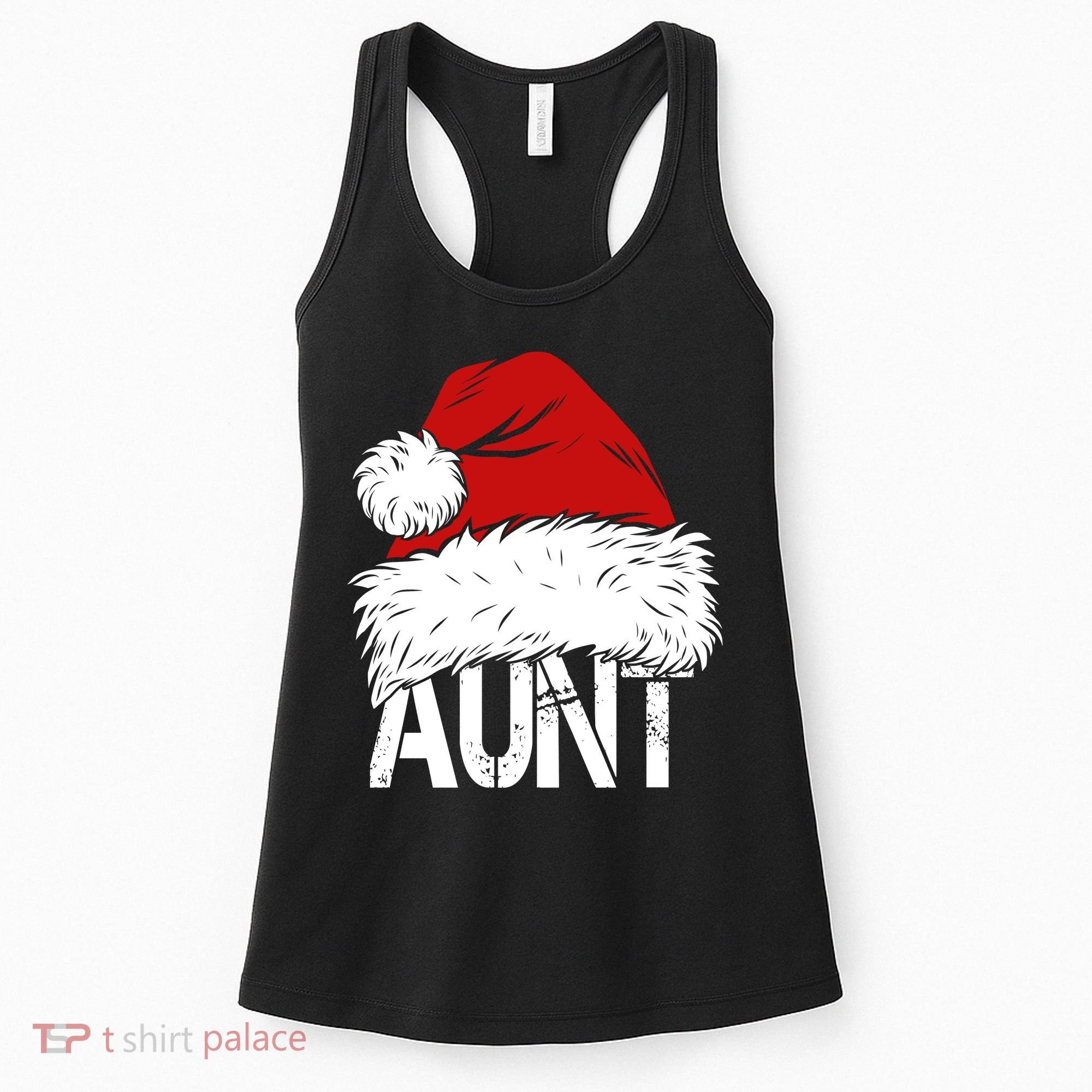 Christmas Hat Santa Aunt Women's Tank Top