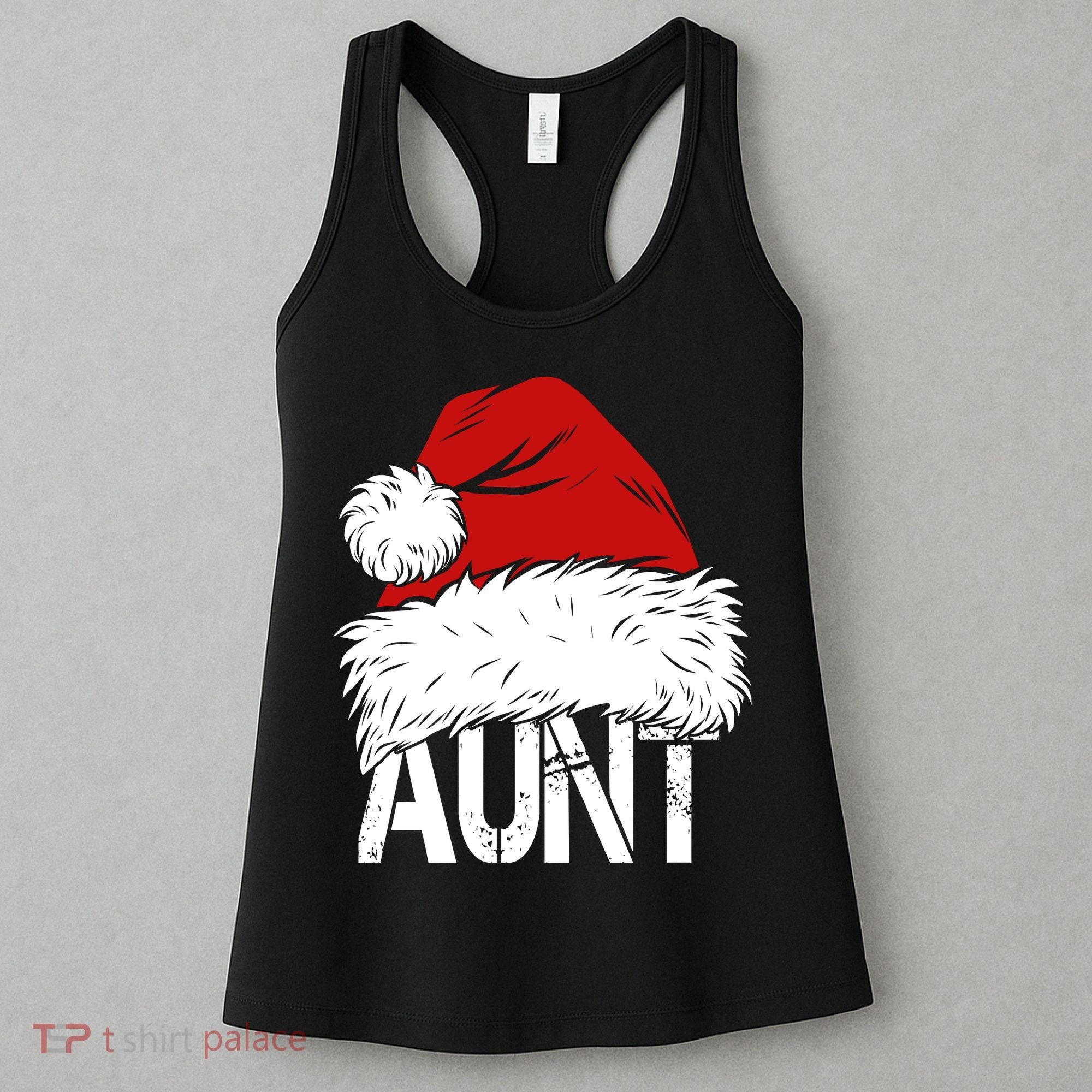 Christmas Hat Santa Aunt Women's Tank Top