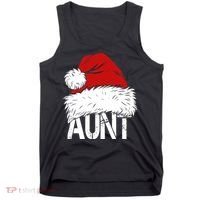 Christmas Hat Santa Aunt Tank Top thumb 0