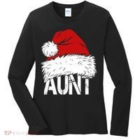 Christmas Hat Santa Aunt Women's Long Sleeve Shirt thumb 0