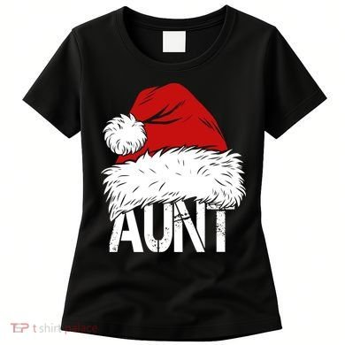 Christmas Hat Santa Aunt Women's T-Shirt