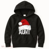 Christmas Hat Santa Aunt Kids Hoodie thumb 0