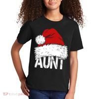 Christmas Hat Santa Aunt Kids T-Shirt thumb 2