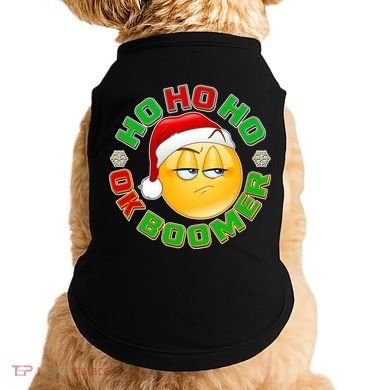 Christmas HO HO HO Ok Boomer Doggie Tank