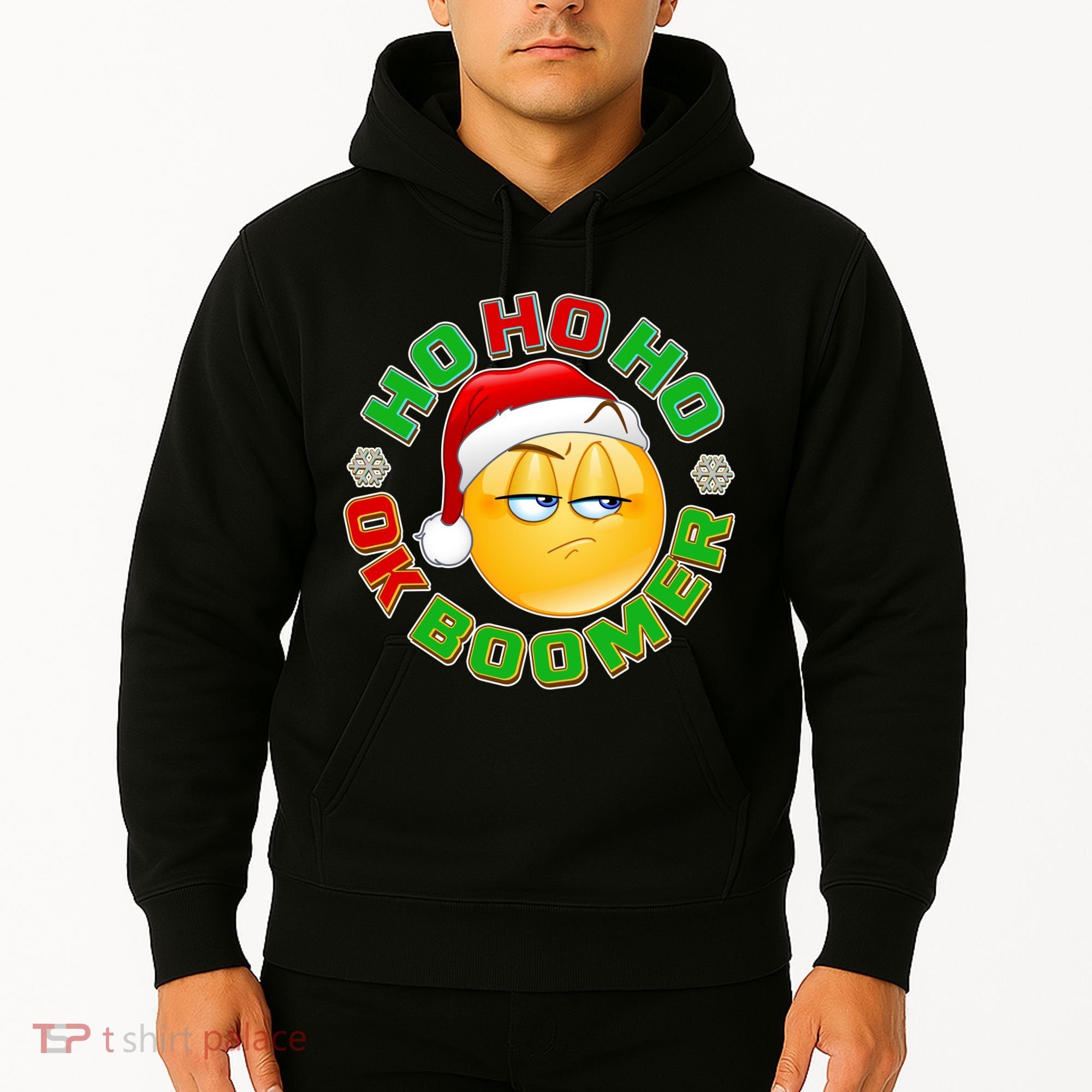 Christmas HO HO HO Ok Boomer Hoodie