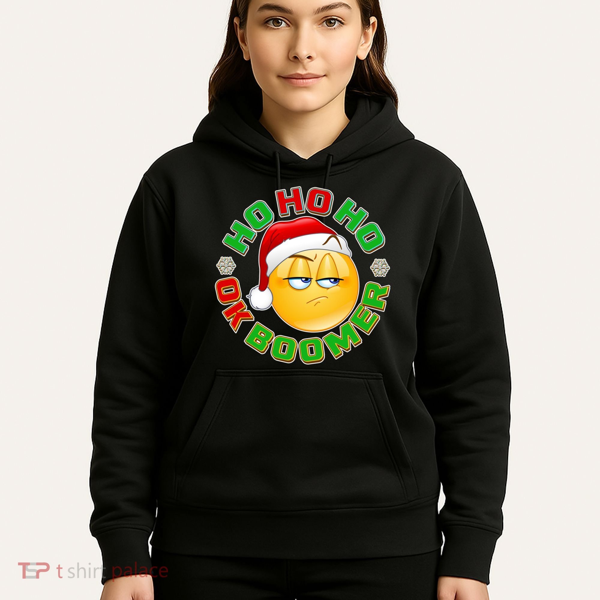 Christmas HO HO HO Ok Boomer Hoodie