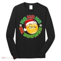 Christmas HO HO HO Ok Boomer Long Sleeve Shirt thumb 0