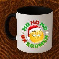 Christmas HO HO HO Ok Boomer Coffee Mug thumb 2