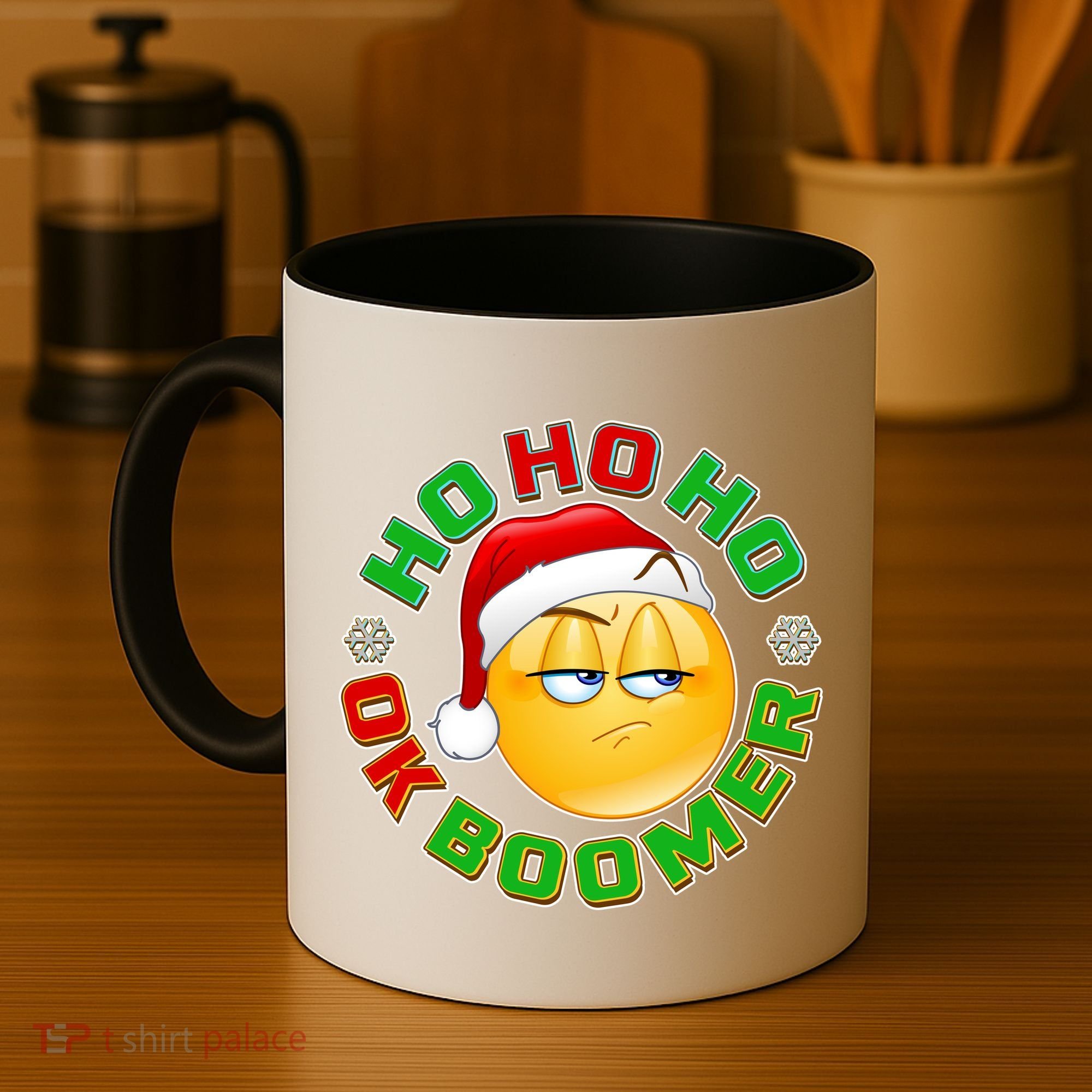 Christmas HO HO HO Ok Boomer Coffee Mug