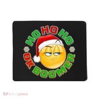 Christmas HO HO HO Ok Boomer Mousepad thumb 0