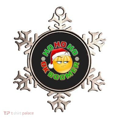 Christmas HO HO HO Ok Boomer Ornament