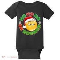 Christmas HO HO HO Ok Boomer Baby Bodysuit thumb 0