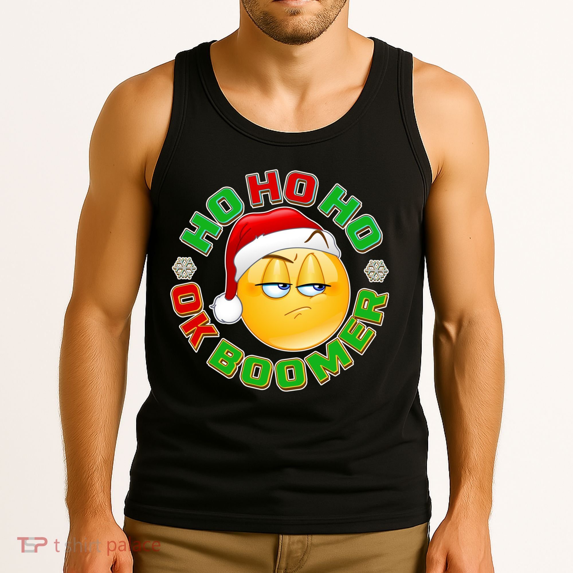 Christmas HO HO HO Ok Boomer Tank Top