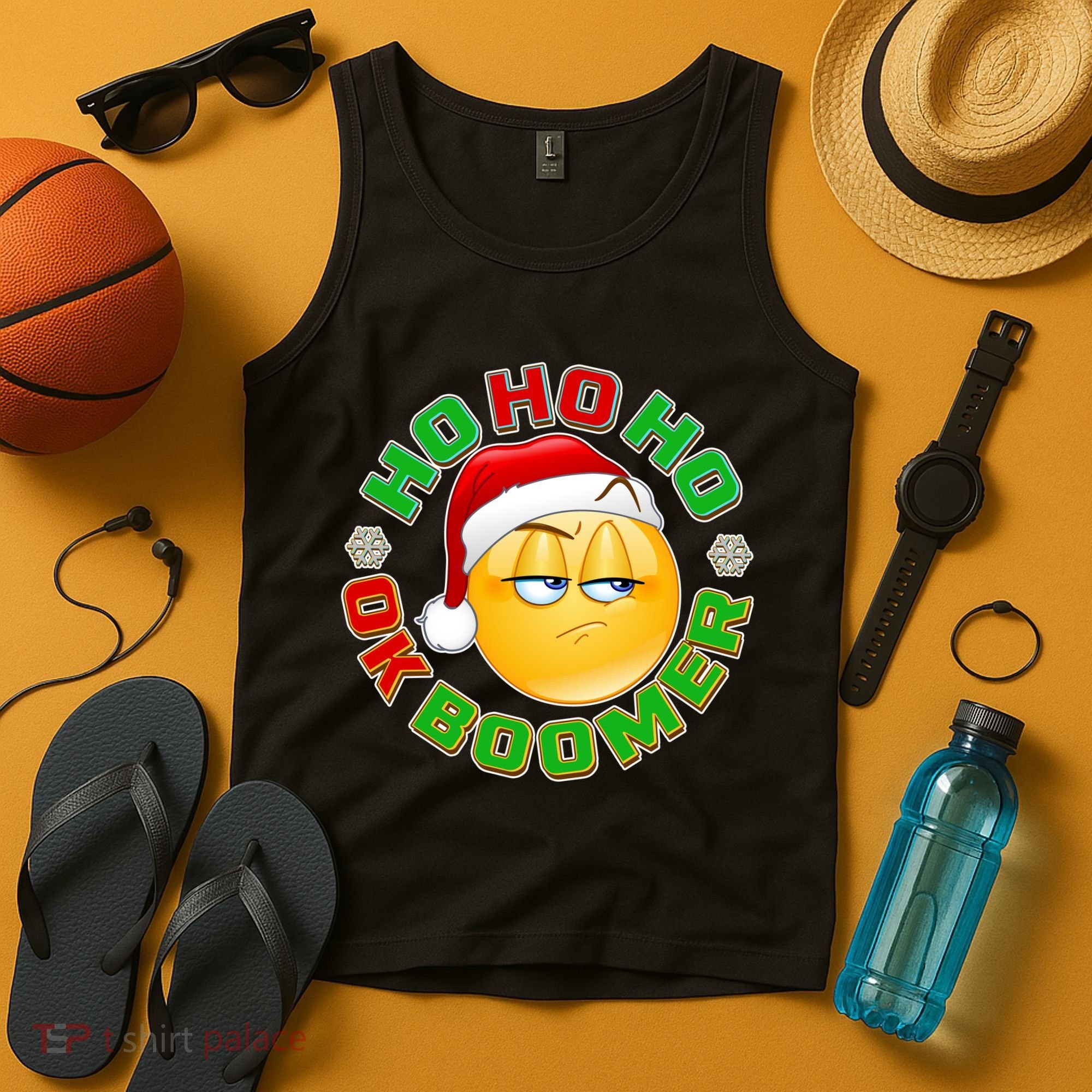 Christmas HO HO HO Ok Boomer Tank Top