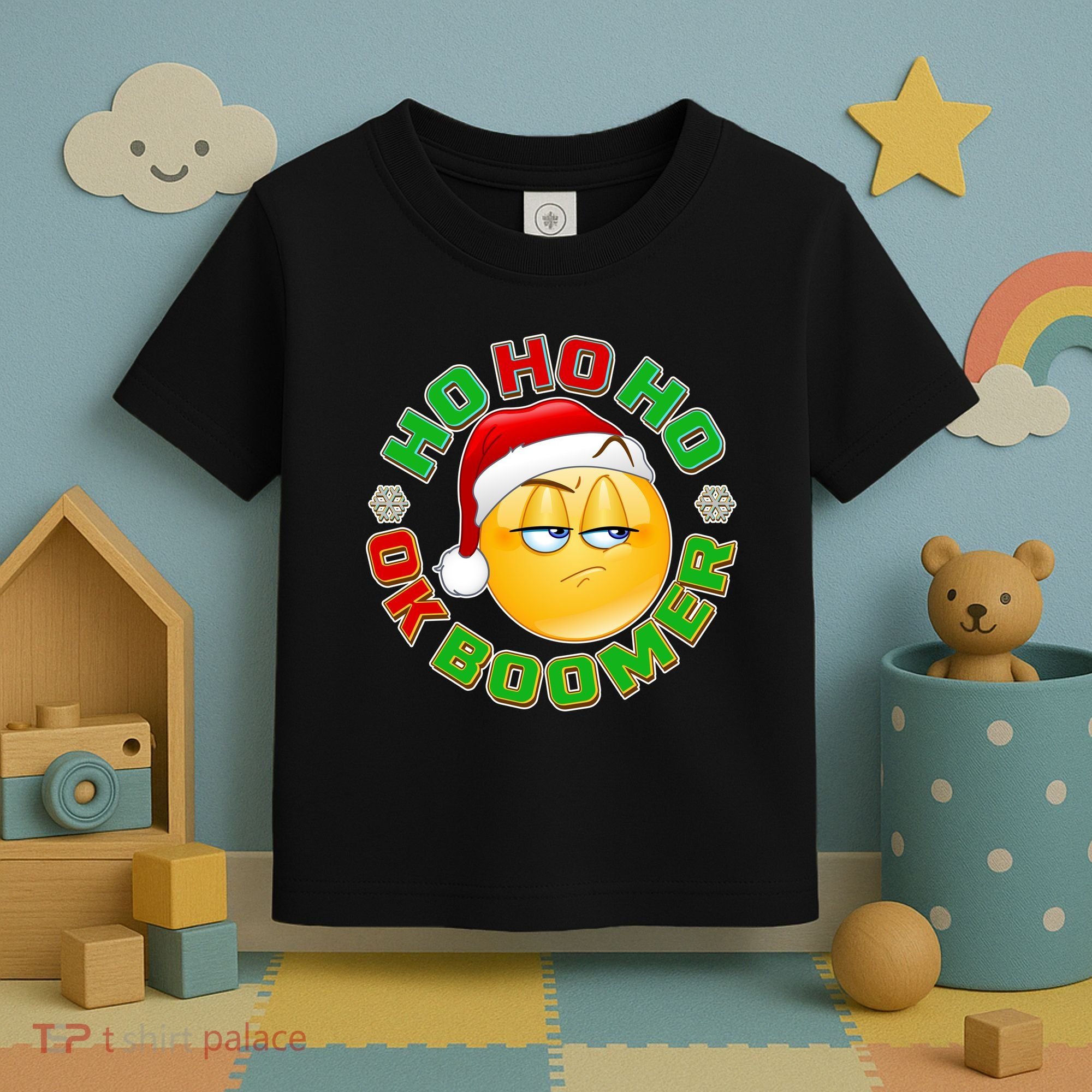 Christmas HO HO HO Ok Boomer Toddler T-Shirt