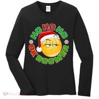 Christmas HO HO HO Ok Boomer Women's Long Sleeve Shirt thumb 0