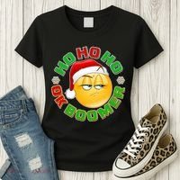 Christmas HO HO HO Ok Boomer Women's T-Shirt thumb 3