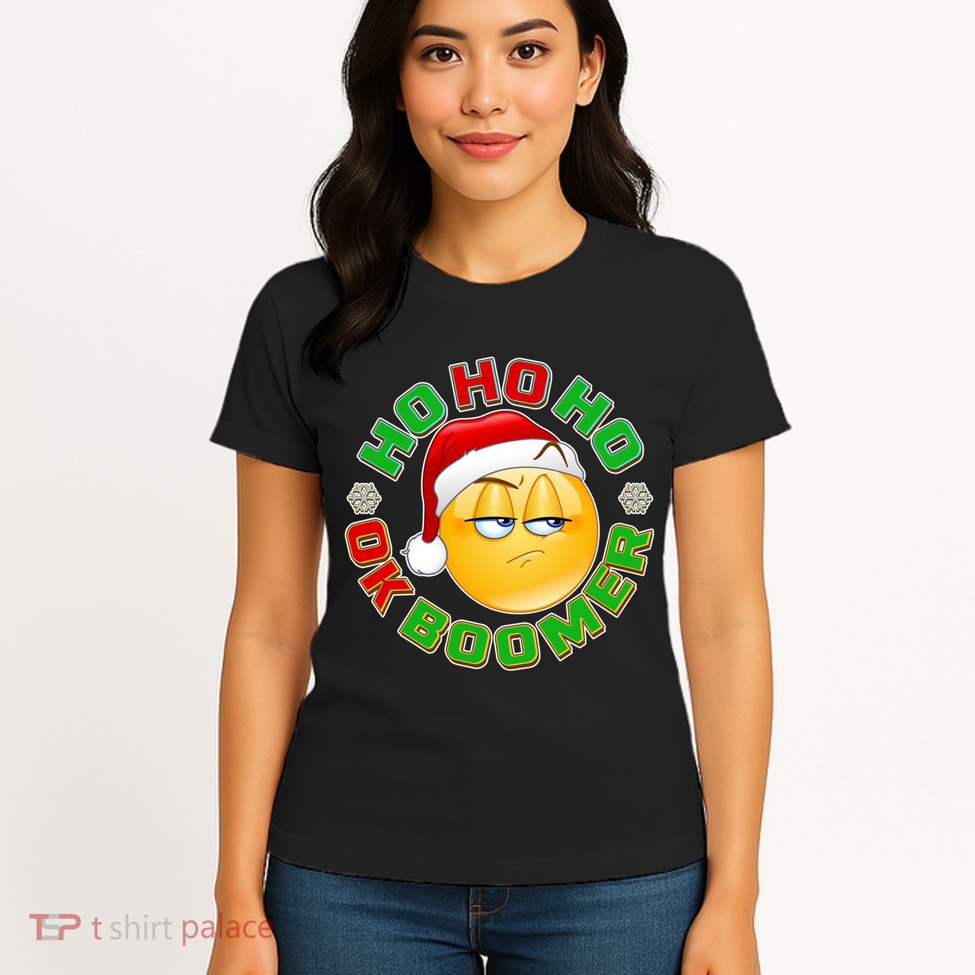 Christmas HO HO HO Ok Boomer Women's T-Shirt