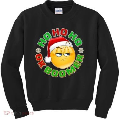 Christmas HO HO HO Ok Boomer Kids Sweatshirt