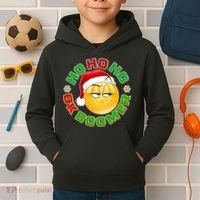 Christmas HO HO HO Ok Boomer Kids Hoodie thumb 2