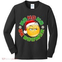 Christmas HO HO HO Ok Boomer Kids Long Sleeve Shirt thumb 0