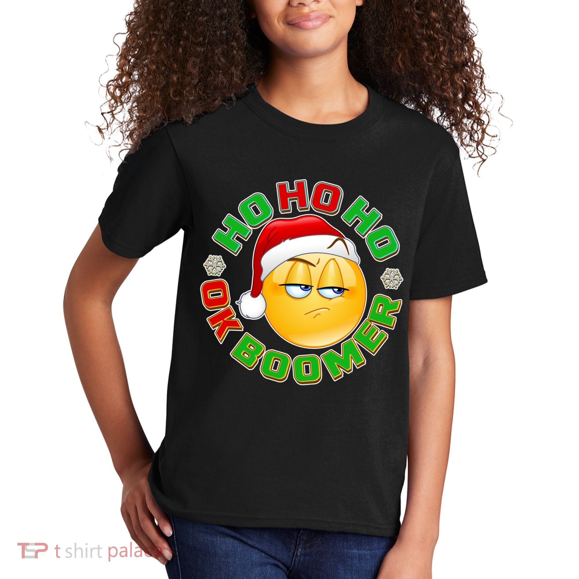 Christmas HO HO HO Ok Boomer Kids T-Shirt