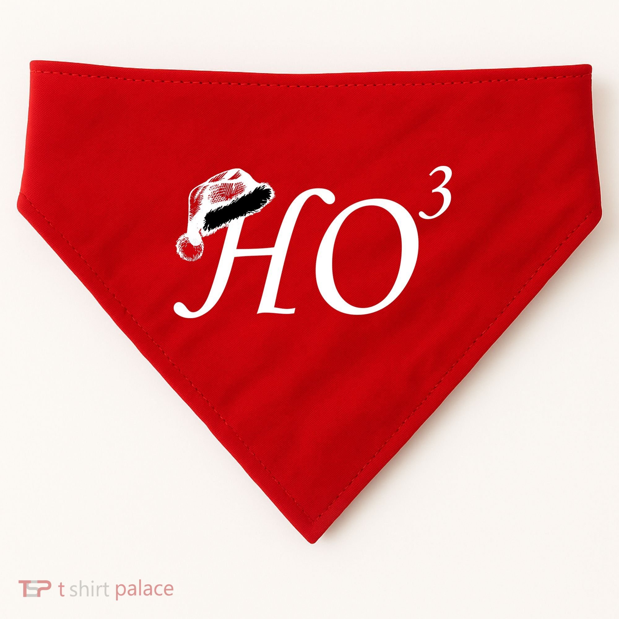 Christmas HO Times Three USA-Made Doggie Bandana