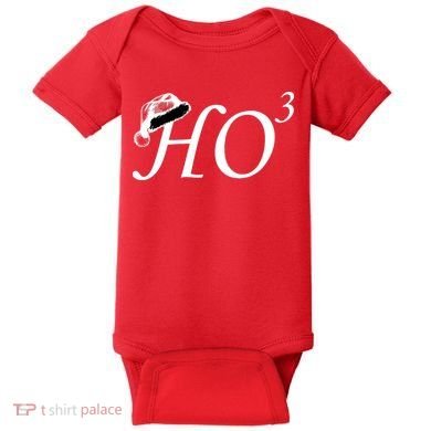 Christmas HO Times Three Baby Bodysuit