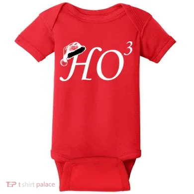 Christmas HO Times Three Baby Bodysuit