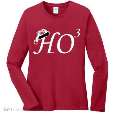 Christmas HO Times Three Women's Long Sleeve Shirt