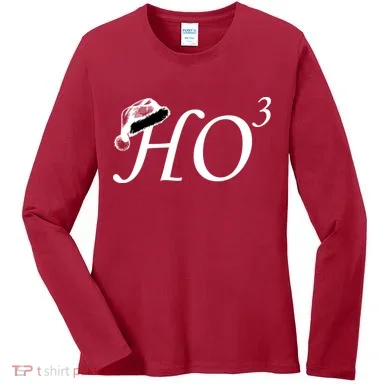 Christmas HO Times Three Women's Long Sleeve Shirt