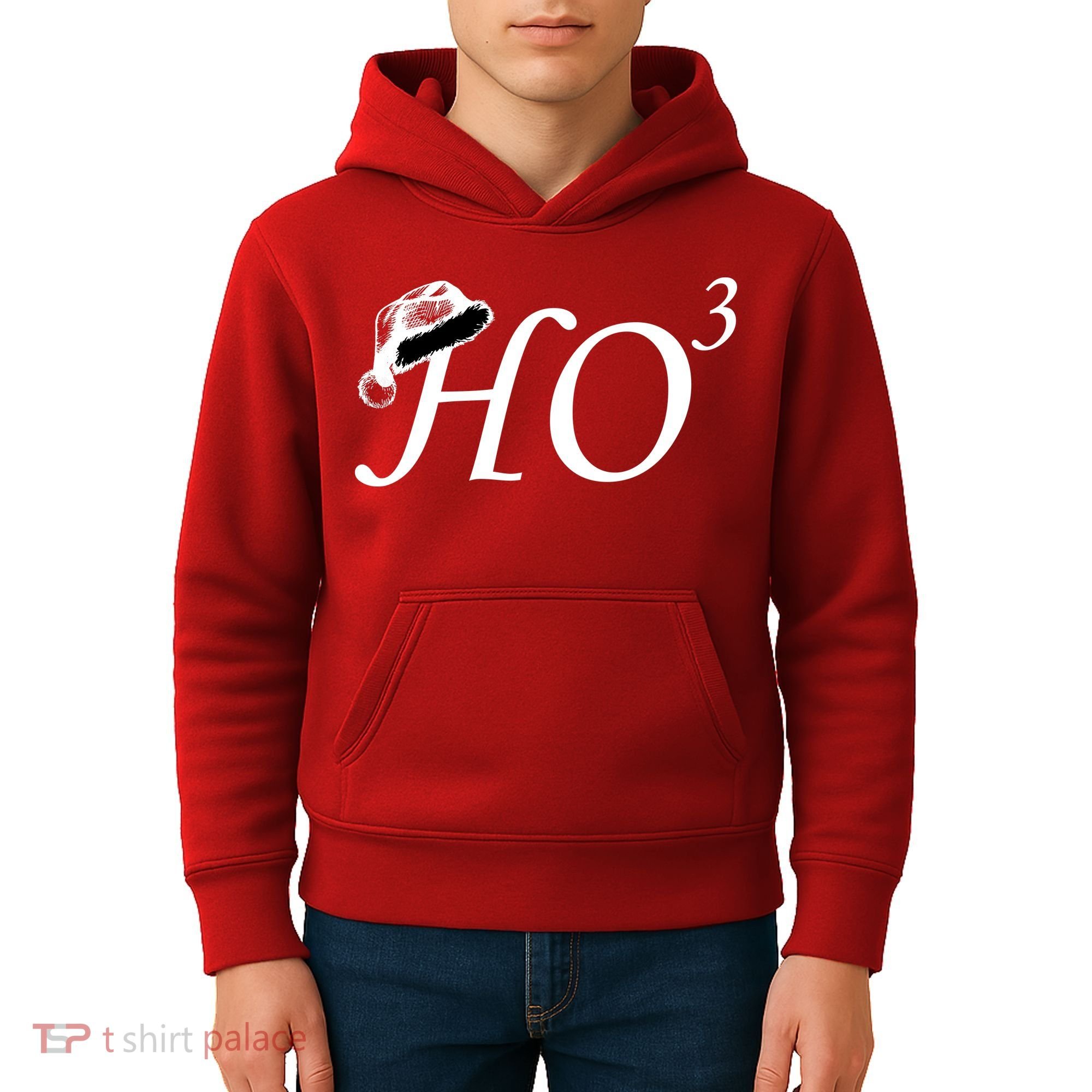 Christmas HO Times Three Kids Hoodie