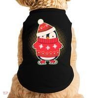 Christmas Holiday Penguin Skates Doggie Tank thumb 0