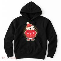 Christmas Holiday Penguin Skates Hoodie thumb 0