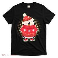 Christmas Holiday Penguin Skates T-Shirt thumb 0