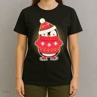 Christmas Holiday Penguin Skates T-Shirt thumb 4